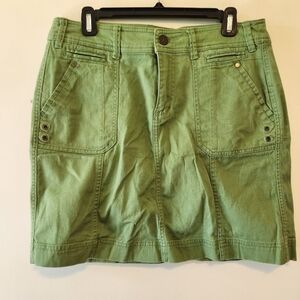 Green Skirt Size 10 Khaki Brand